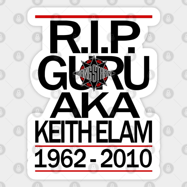 RIP Guru Sticker by StrictlyDesigns